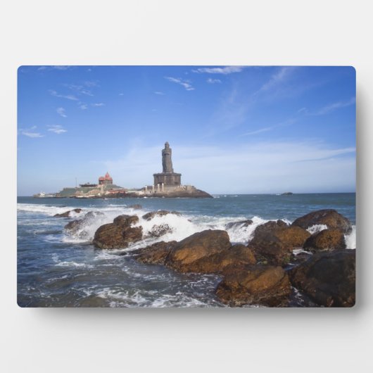 Statue Saint Thiruvalluvar | Tamil Nadu, Indien Fotoplatte (Vorderseite)