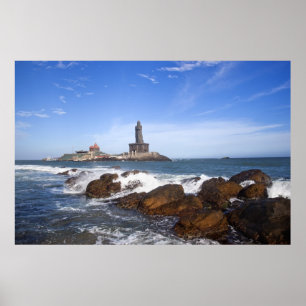 Statue Saint Thiruvalluvar   Tamil Nadu, Indien Poster