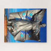 Statue South Dakota.Weihnachtsgrüße Puzzle (Horizontal)