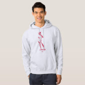 Statue: Sprich das F Wort — rosa Druckhose Hoodie (Vorne ganz)