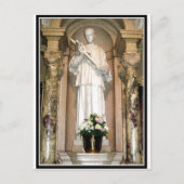 Statue St. Aloysius Gonzaga Postkarte (Vorderseite)
