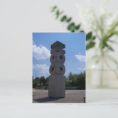 Statue St. Louis Zoo Postkarte (Stehend Vorderseite)