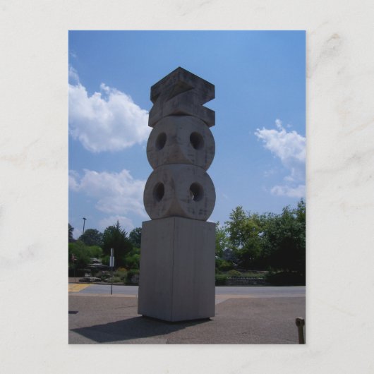 Statue St. Louis Zoo Postkarte (Vorderseite)