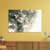 Statue St. Michael, Pere Lachaise Friedhof, Leinwanddruck (Insitu (Wohnzimmer))