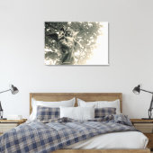 Statue St. Michael, Pere Lachaise Friedhof, Leinwanddruck (Insitu (Schlafzimmer))