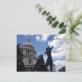 Statue st paul postkarte (Stehend Vorderseite)