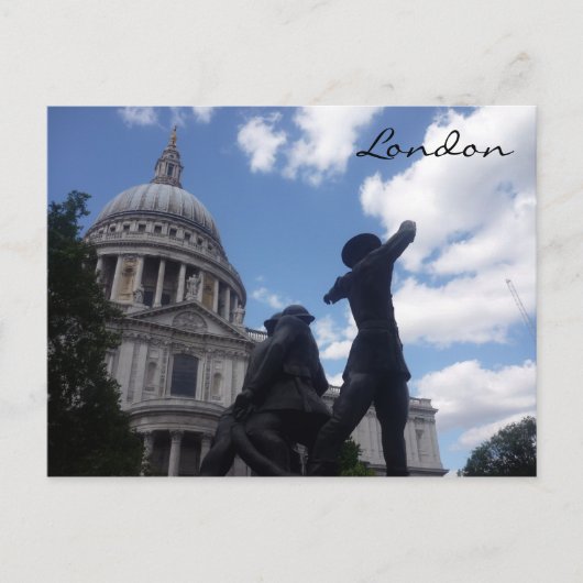 Statue st paul postkarte (Vorderseite)