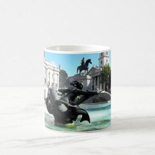 Statue und Brunnen am Trafalgar Square Kaffeetasse