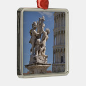 Statue und Schiefer Turm von Pisa Ornament Aus Metall (Rechts)