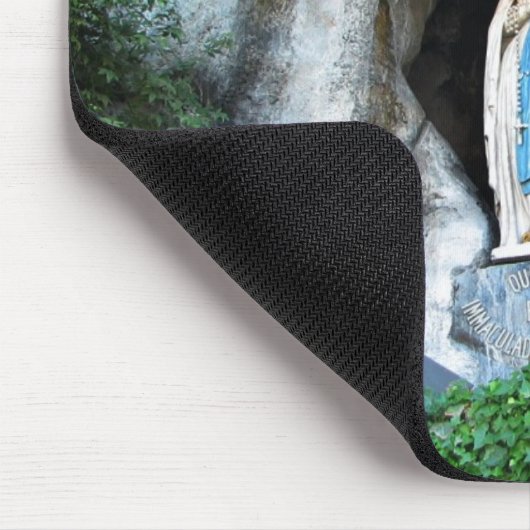 Statue unserer Dame von Lourdes, Lourdes, Mousepad (Ecke)