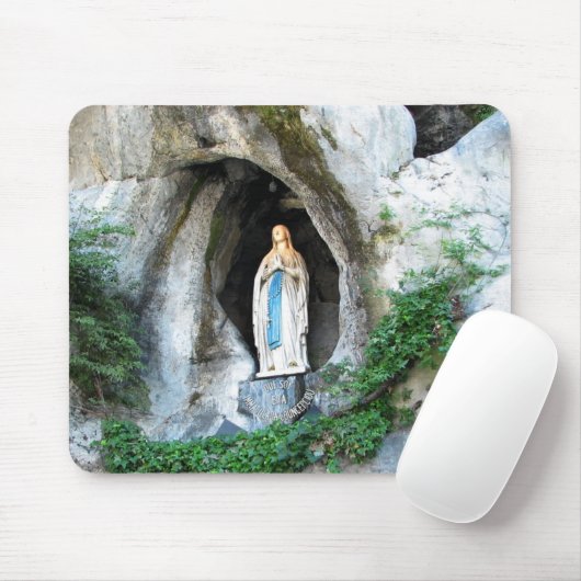 Statue unserer Dame von Lourdes, Lourdes, Mousepad (Mit Mouse)