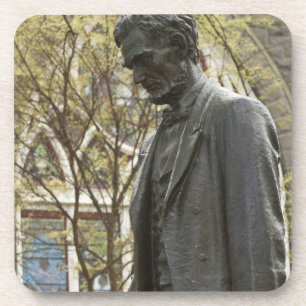 Statue von Abraham Lincoln, Portland, Oregon Getränkeuntersetzer