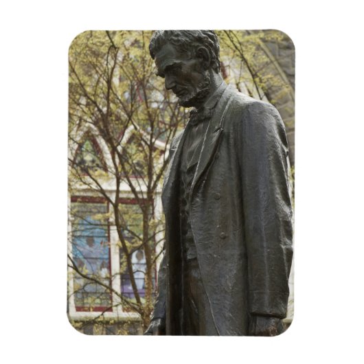 Statue von Abraham Lincoln, Portland, Oregon Magnet (Vertikal)