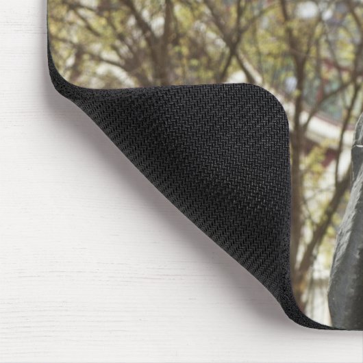 Statue von Abraham Lincoln, Portland, Oregon Mousepad (Ecke)