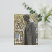 Statue von Abraham Lincoln, Portland, Oregon Postkarte (Stehend Vorderseite)