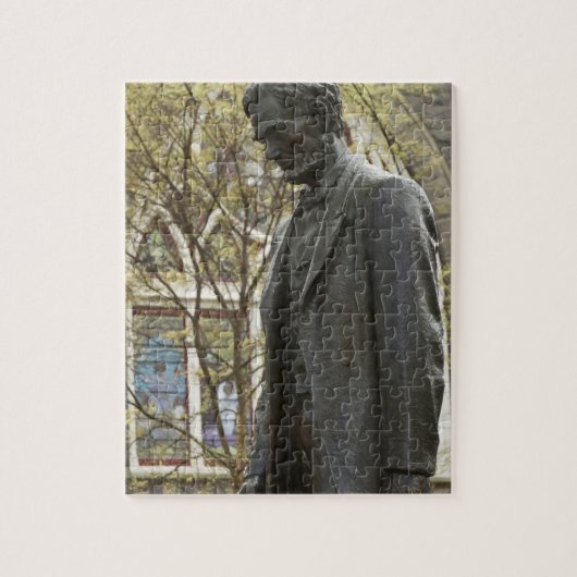 Statue von Abraham Lincoln, Portland, Oregon Puzzle (Vertikal)