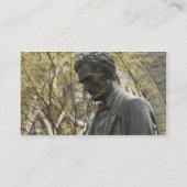 Statue von Abraham Lincoln, Portland, Oregon Visitenkarte (Rückseite)