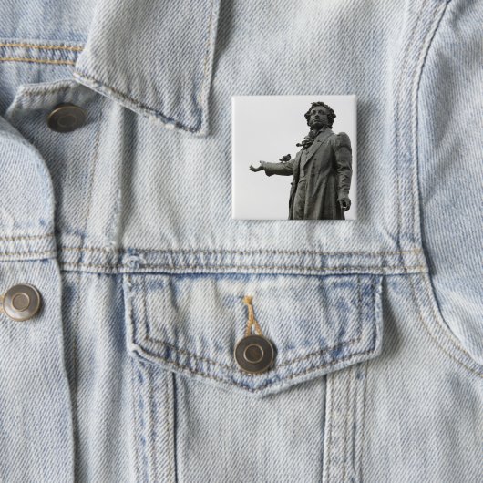 Statue von Alexander Puschkin, Sankt Petersburg Button (Beispiel)