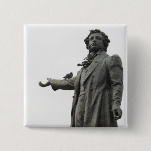 Statue von Alexander Puschkin, Sankt Petersburg Button