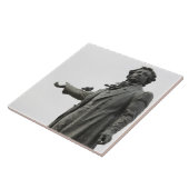 Statue von Alexander Pushkin, Sankt Petersburg Fliese (Seite)