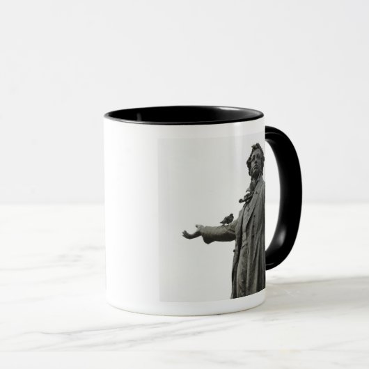 Statue von Alexander Pushkin, Sankt Petersburg Tasse (VorderseiteRechts)