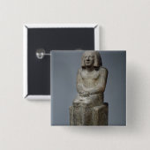 Statue von Ankh, Priester von Horus, frühes Button (Vorne & Hinten)