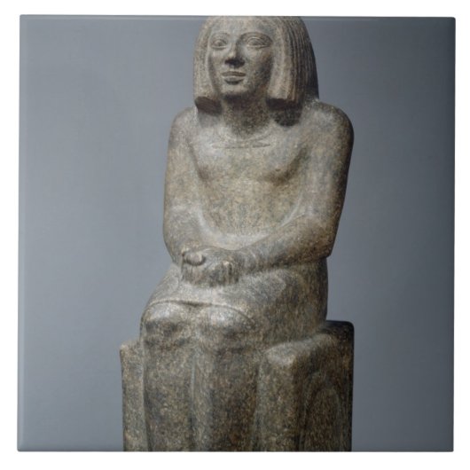 Statue von Ankh, Priester von Horus, frühes Fliese (Vorderseite)