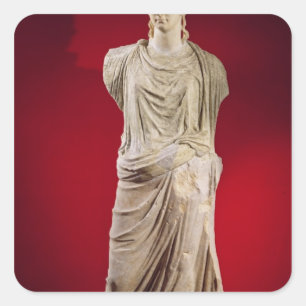 Statue von Antonia das jüngere Quadratischer Aufkleber