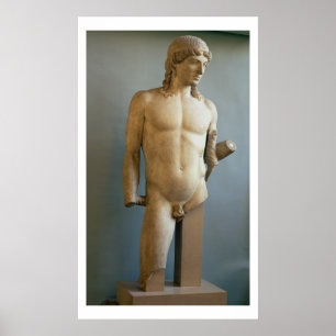 Statue von Apollo, griechisch, c.480-400 v. Chr. ( Poster