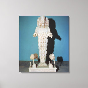 Statue von Artemis mit Jagd-Hunden, c.AD 135-75 Leinwanddruck