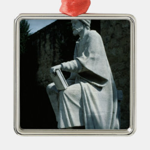 Statue von Averroes Silbernes Ornament