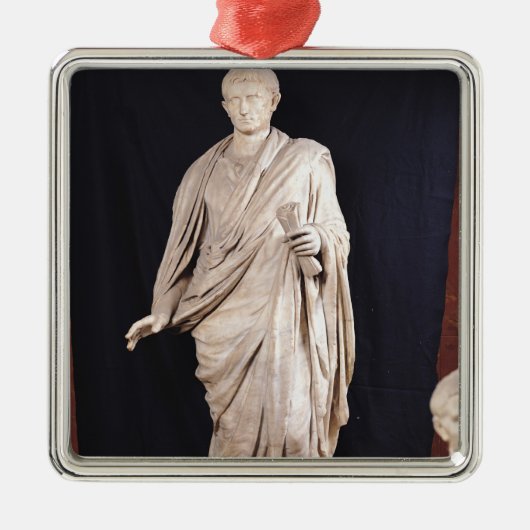 Statue von Caesar Augustus Ornament Aus Metall (Vorne)