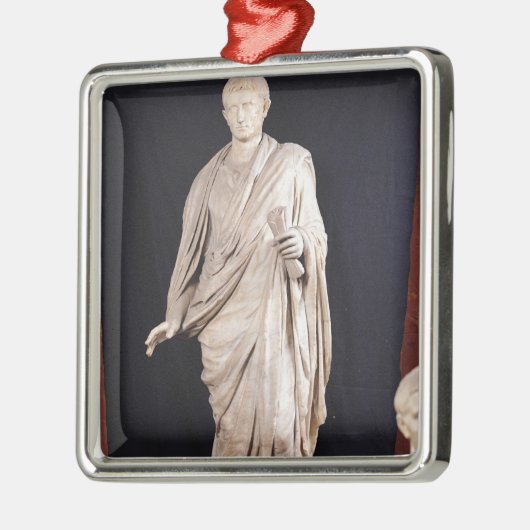 Statue von Caesar Augustus Ornament Aus Metall (Links)