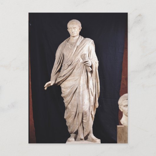 Statue von Caesar Augustus Postkarte (Vorderseite)