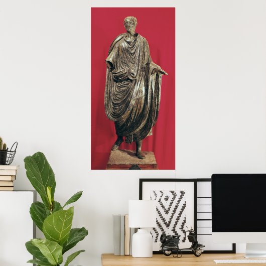 Statue von Caesar Julianus Pacatianus Poster (Heimbüro)