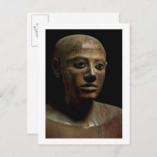 Statue von Chancellor Nakhti, from Asyut, early Mi Postkarte (Vorne/Hinten)