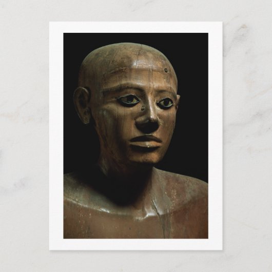 Statue von Chancellor Nakhti, from Asyut, early Mi Postkarte (Vorderseite)