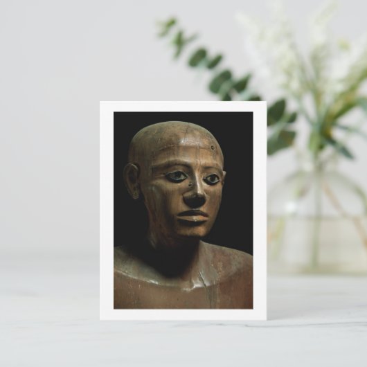 Statue von Chancellor Nakhti, from Asyut, early Mi Postkarte (Stehend Vorderseite)