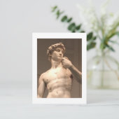 Statue von David Florence Postcard Postkarte (Stehend Vorderseite)