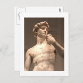 Statue von David Florence Postcard Postkarte (Vorne/Hinten)