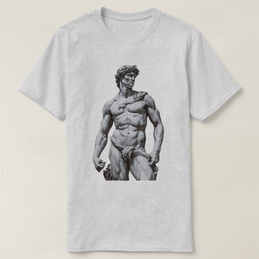 Statue von David T-Shirt (Design vorne)