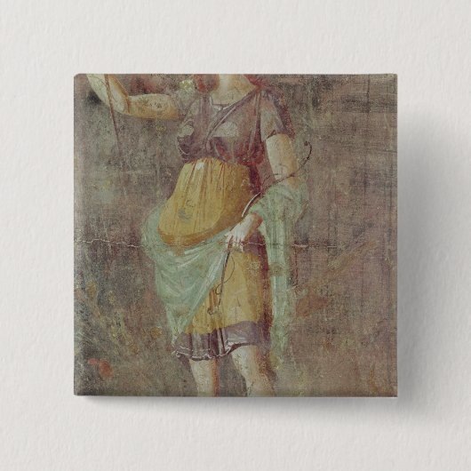 Statue von Diana, von Pompeji, c.50-59 Button (Vorderseite)