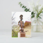 Statue von Elzie Crisler Segars Popeye Postkarte (Stehend Vorderseite)