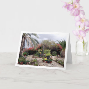 Statue von Francis von Assisi in Kafernaum Karte