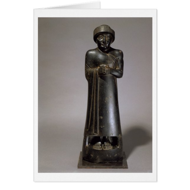 Statue von Gudea, Prinz von Lagash, Neo-Sumerisch, (Vorne)