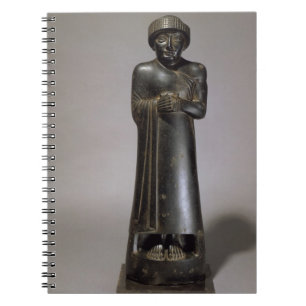 Statue von Gudea, Prinz von Lagash, Neo-Sumerisch, Notizblock