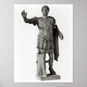 Statue von Hadrian (Marmor Poster