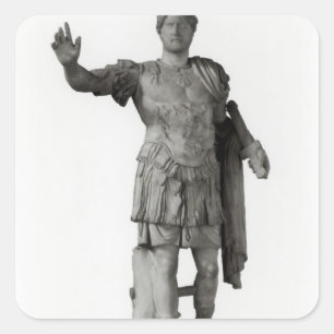 Statue von Hadrian (Marmor Quadratischer Aufkleber