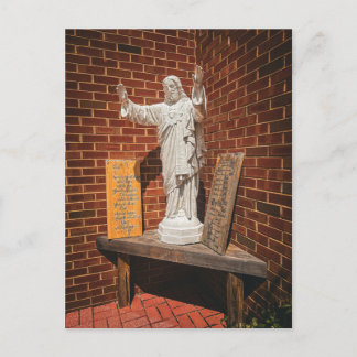 Statue von Jesus mit ausgestreckten Armen Postkarte