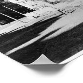 Statue von Johann Sebastian Bach Poster (Ecke)